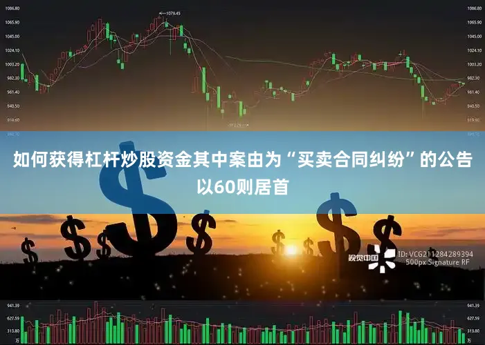 如何获得杠杆炒股资金其中案由为“买卖合同纠纷”的公告以60则居首